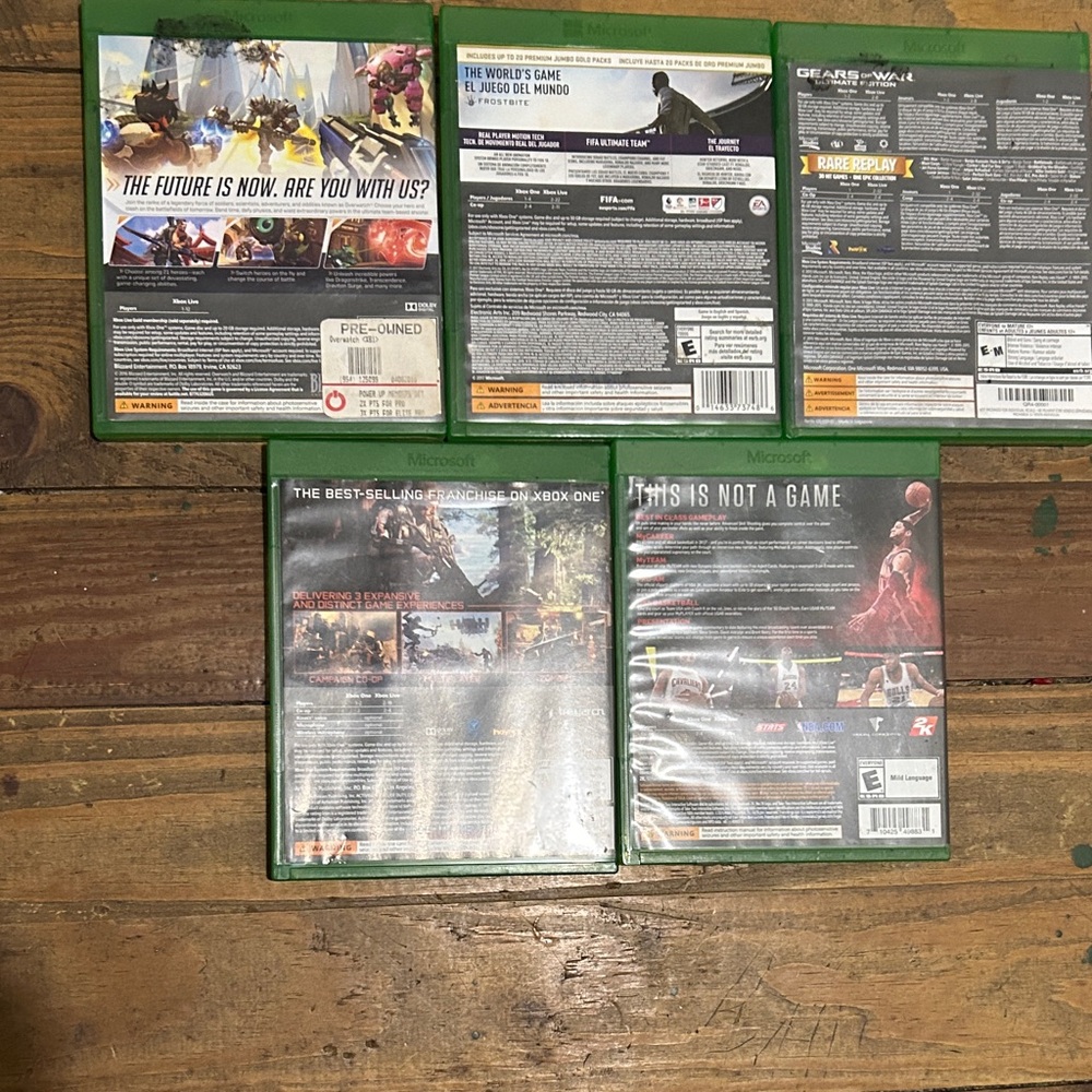 XBOX-One Game Collection - Green Cases - Picture 2 of 6